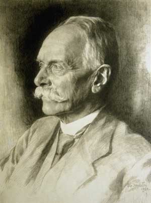 Friedrich II. (1857–1928), der letzte badische Großherzog, auf einer Lithografie von Otto Propheter. 