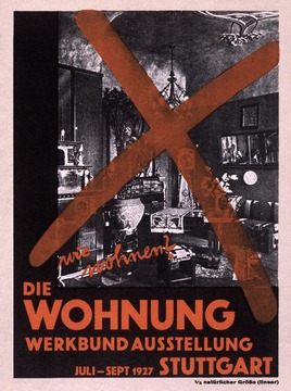 Stuttgart-Weißenhof: Plakat zur Werkbund-Ausstellung 1927