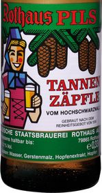 Bier "Tannenzäpfle" aus der Staatsbrauerei Rothaus