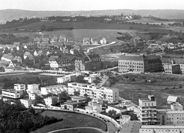 Die Stuttgarer Weißenhof-Siedlung im Jahr 1930. Foto: LMZ Baden-Württemberg