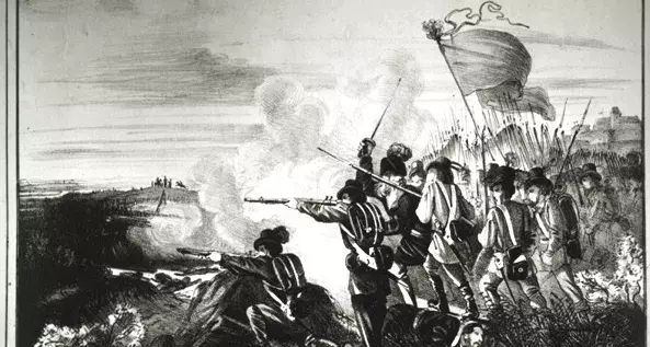 Ausfall der Badischen Freischaren aus der Festung Rastatt am 8. Juli 1849. Foto: LMZ Baden-Württemberg Ausfall der Badischen Freischaren aus der Festung Rastatt am 8. Juli 1849 Foto: LMZ Baden-Württemberg