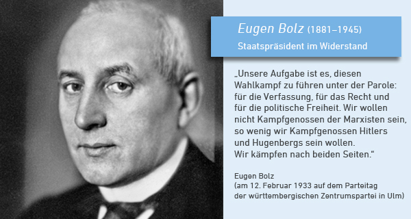 Eugen Bolz (1881–1945). © LMZ BW