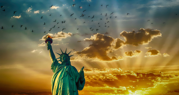 Die Freiheitsstatue ist ein Symbol für das Einwanderungsland USA. Foto: pixabay.com | TheDigitalArtist