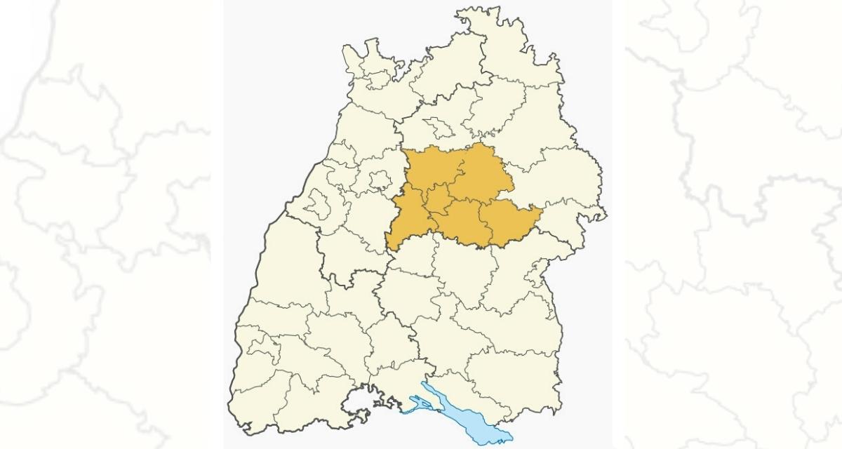 Region Stuttgart. Grafik: LpB BW via Canva, Karte: wikimedia.org/TUBS. CC BY-SA 3.0