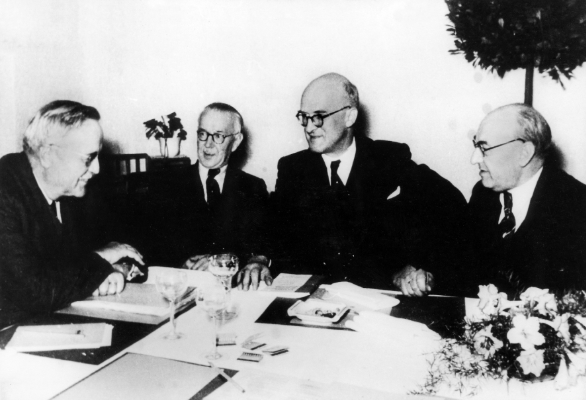 12. Oktober 1950. Konferenz in Wildbad. Foto: LMZ Baden-W