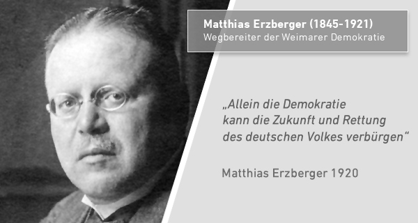 zum Dossier "Matthias Erzberger". (Staatssekretär Matthias Erzberger. Foto: © Haus der Geschichte Baden-Württemberg, 2021/0031)